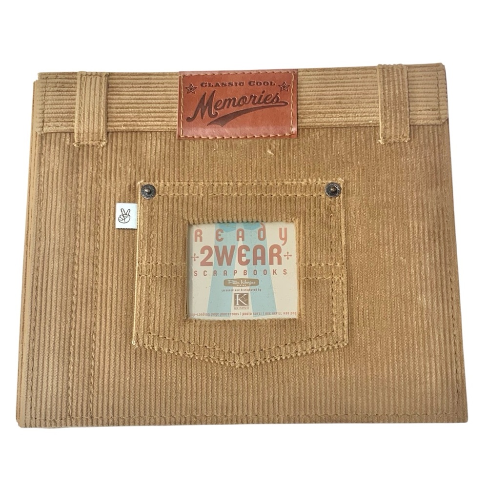 K & COMPANY Peter Horjus 8.5X 8.5 Ready to Wear Boys Corduroy Scrapbook